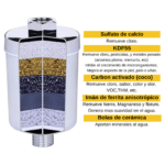 Filtro purificador ducha 6 etapas