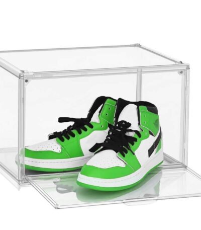 Caja Zapatillas Acrilica Tapa Magnetica Zapatos Organizadora