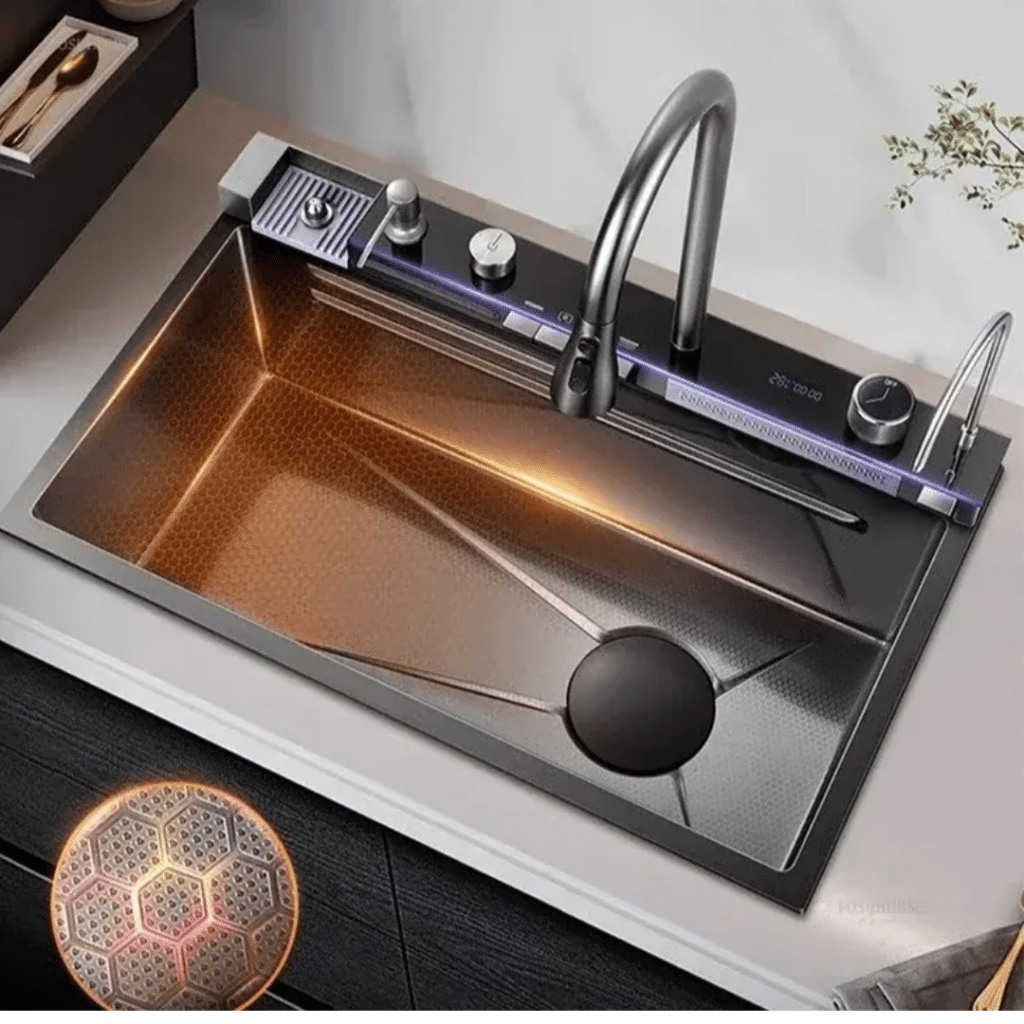 Canilla Griferia Cocina Gourmet Extensible Doble