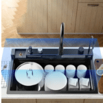 Canilla Griferia Cocina Gourmet Extensible Doble