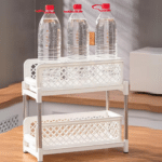 Organizador cocina plástico extraible: 2 niveles angosto