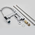 Canilla Griferia Cocina Gourmet Extensible Doble