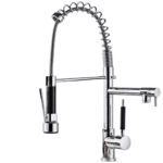 Canilla Griferia Cocina Gourmet Extensible Doble