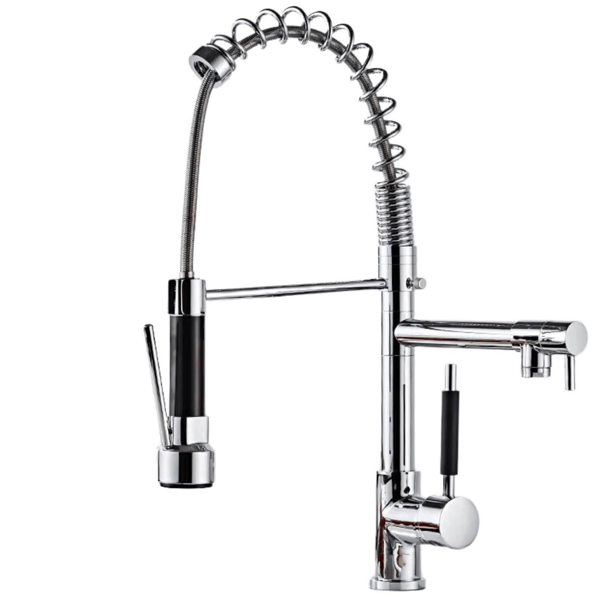 canilla monocomando doble5 Canilla Griferia Cocina Gourmet Extensible Doble