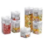 Craftysolution - Set de contenedores herméticos: 7 tamaños multiuso