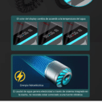 Ducha inteligente con panel digital chico