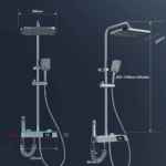Ducha inteligente con panel digital chico
