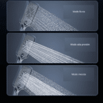 Ducha inteligente con panel digital chico