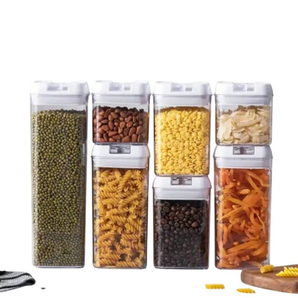 Combo de tapers hermeticos para conservar alimentos y organizar tu alacena