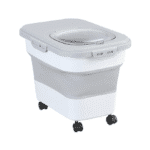 Tacho Contenedor Hermetico Alimento Plegable Ruedas Grande