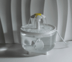 Fuente De Agua Recirculante Flor Usb Para Perros Y Gatos