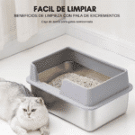 Litera Caja De Arena Cajita Gatos Acero Inox