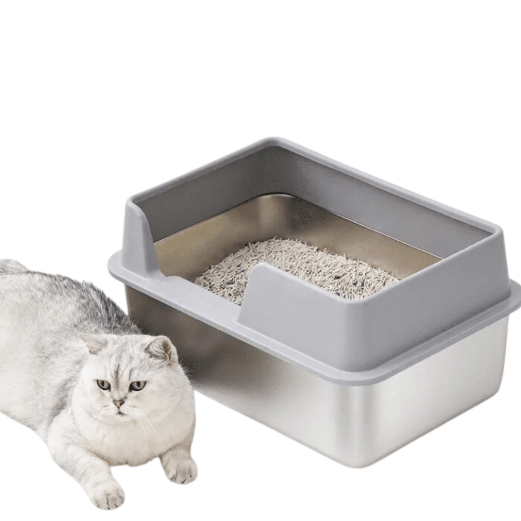 Litera Caja De Arena Cajita Gatos Acero Inox