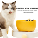 Fuente De Agua Recirculante Flor Usb Para Perros Y Gatos