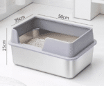 Litera Caja De Arena Cajita Gatos Acero Inox