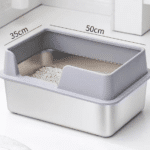 Litera Caja De Arena Cajita Gatos Acero Inox