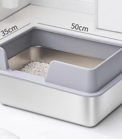 Litera Caja De Arena Cajita Gatos Acero Inox