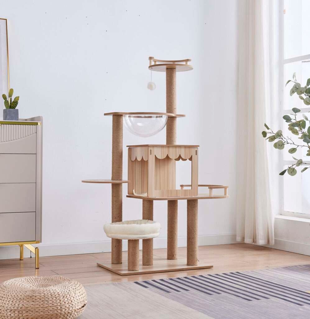 Rascador Gimnasio Torre Casita Arbol Para Gatos