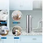 Filtro Purificador Agua Acero inox Carbon y Sedimientos Sobremesada - Image 3