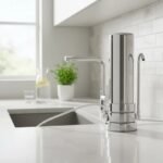 Filtro Purificador Agua Acero inoxidable 10x2.5" Sobre mesada