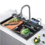 Craftysolution - Bacha De Cocina Con Set Grifería Inteligente Acero