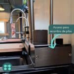 Bacha Inteligente y Set Grifería Acero Plus Canilla 180° - Image 2