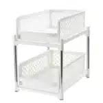 Craftysolution - Organizador cocina plástico extraible: 2 niveles angosto