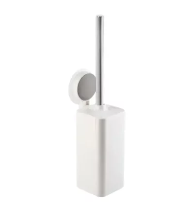 Craftysolution - Cepillo para inodoro con porta cepillo adhesivo