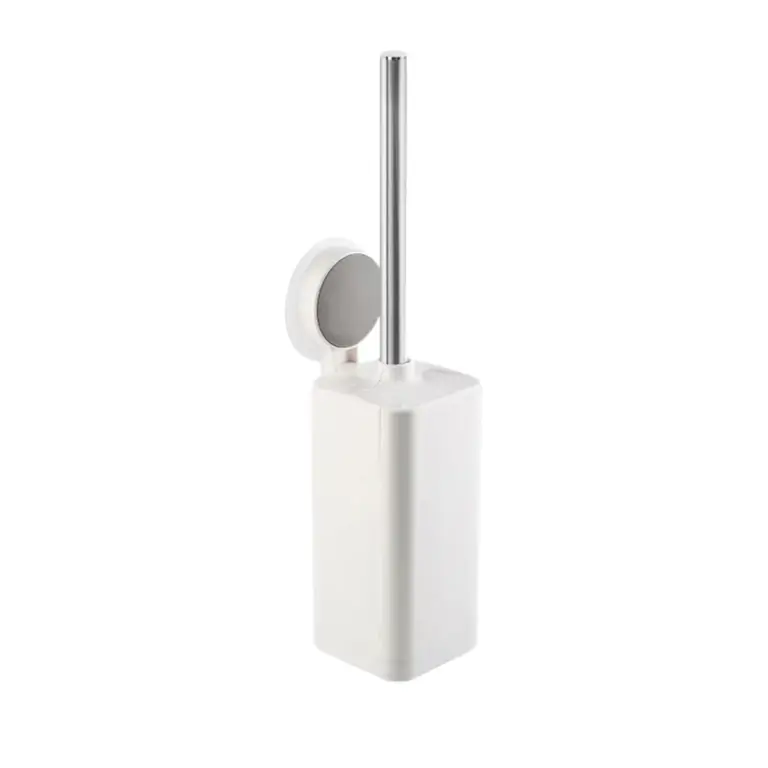 Craftysolution - Cepillo para inodoro con porta cepillo adhesivo