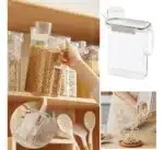 Taper Dosificador Hermético Acrílico Con Manija Y Tapa Transparente - Image 13