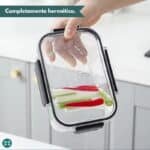 Kit de 3 tapers acrílico contenedores herméticos - Image 5