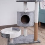 Rascador Gimnasio Torre Casita Para Gatos 55x50x30 (043)