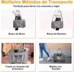 Bolso Transportador Mascotas Con Ruedas Plegable Aerolinea