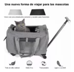 Bolso Transportador Mascotas Con Ruedas Plegable Aerolinea