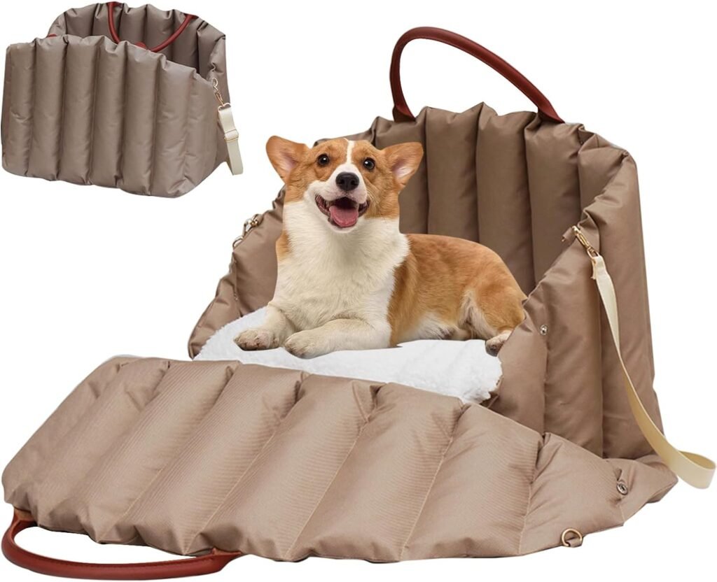 Bolso Transportador Para Mascota Apto Autos Con Correa
