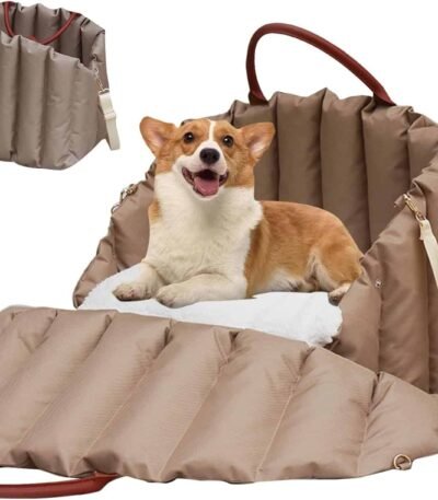 Bolso Transportador Para Mascota Apto Autos Con Correa