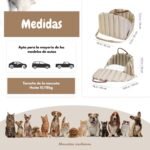 Bolso Transportador Para Mascota Apto Autos Con Correa