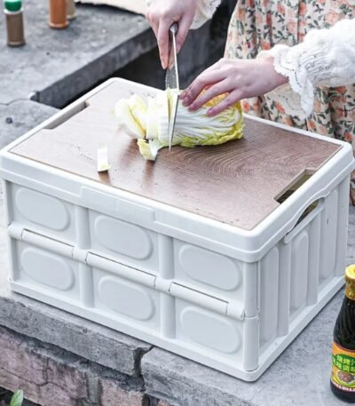 Caja Organizadora Plegable Plastica Camping