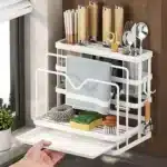 Escurridor De Cubiertos Y Tablas Metalico Con Bandeja - Image 2