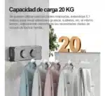 Tender Tendedero Retractil Extensibe Acero Inox Ropa Reforzado Doble - Image 3