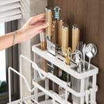 Escurridor De Cubiertos Y Tablas Metalico Con Bandeja - Image 5