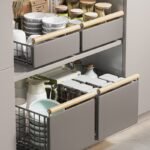 Estante Organizador Alacena Extraible C/ manija Madera