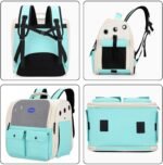 Mochila Transportadora Mascotas Gato Perro Con Bolsillos