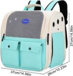 Mochila Transportadora Mascotas Gato Perro Con Bolsillos