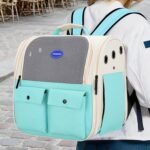 Mochila Transportadora Mascotas Gato Perro Con Bolsillos