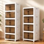 Mueble Contenedor Organizador Plegable plástico con puertas 65cm