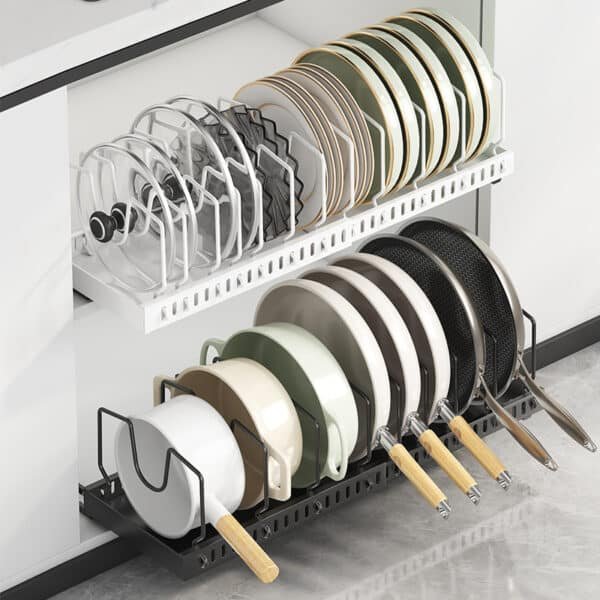 Organizador Alacena Cocina Sartén Ollas Xl Mesada Tablas