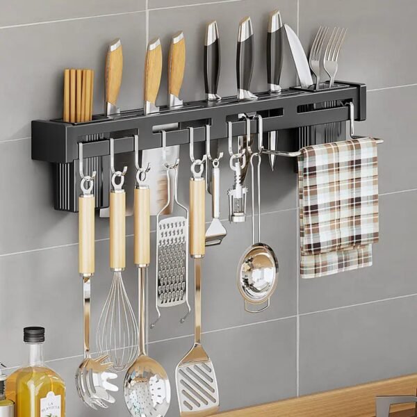 Organizador De Utensillos Cocina De Pared Autoadhesivo