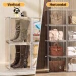Organizador Caja Botas Carteras Zapatos Acrílico Apilable Tapa Magnetica - Image 6