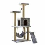 Rascador Gimnasio Torre Casita Para Gatos 140x60